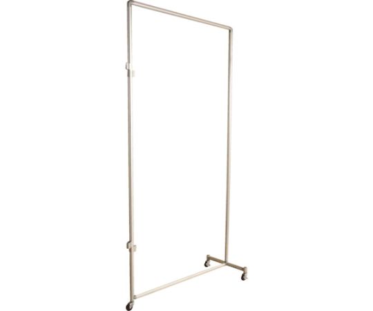 衝立用アルミパイプ　1×2　接続キャスター