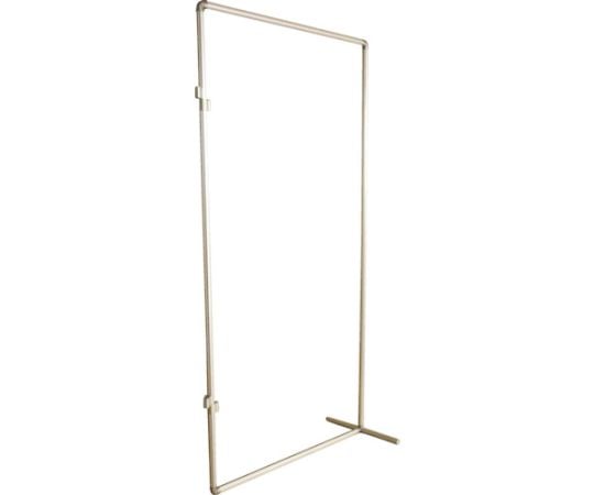 衝立用アルミパイプ　1×2　接続固定