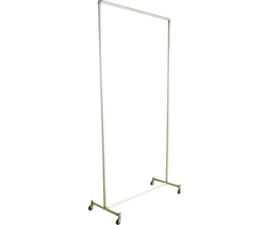 衝立用アルミパイプ　1×2　単体キャスター