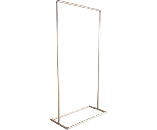 衝立用アルミパイプ　1×2　単体固定