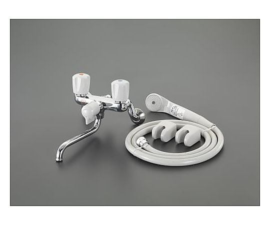 PJ 1/2" ｼｬﾜｰ付２ﾊﾝﾄﾞﾙ混合水栓(止水栓無)