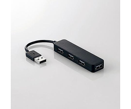[4ﾎﾟｰﾄ] ＵＳＢ２.０ハブ(ﾌﾞﾗｯｸ)