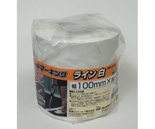 100mmx5m ラインテープ(加熱接着式/白)　EA944PJ-7