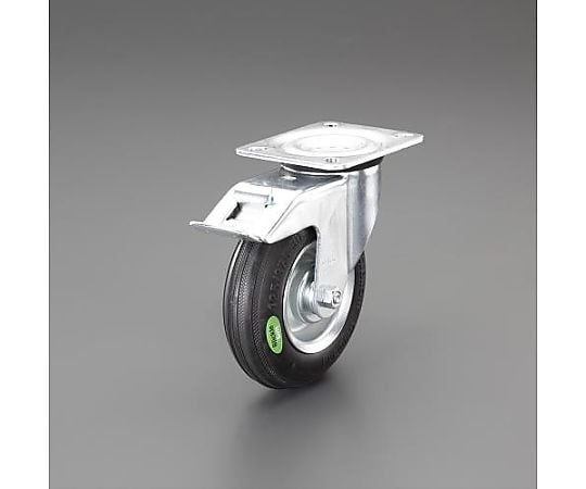 160mm ｷｬｽﾀｰ(自在金具･ﾌﾞﾚｰｷ付/ｿﾌﾄﾗﾊﾞｰ)