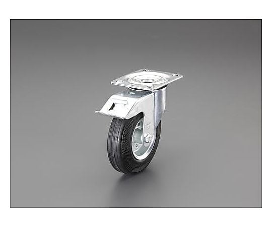 200mm キャスター(自在金具/ﾌﾞﾚｰｷ付)