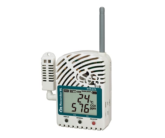 62-2699-12 ワイヤレスデータロガー CO2・温度・湿度データロガー（子機） RTR-576