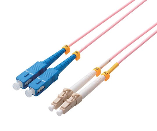 15個セット　OC-LCSC5/5 5m LCファイバーケーブル HKB-LCLC5-01L【メガネ型光ファイバケーブル（マルチ50μm、LC×2-LC×2