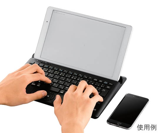 Discontinued］Keyboard with Stand (trackball mounting) TK-DCP03BK 62-2712-85  【AXEL GLOBAL】ASONE