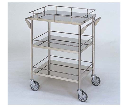 ステンレスワゴン 回診車L (枠付) 3段