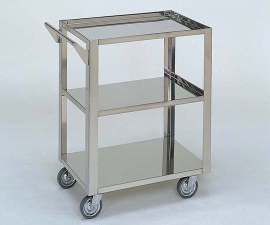 ステンレスワゴン 回診車L (1段目のみ立上) 3段