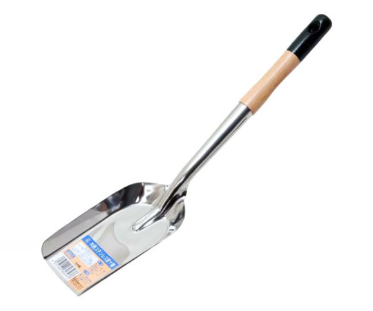 千吉　木柄ステンレス炭十能