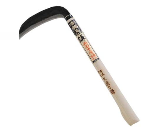梅鉢龍馬　両刃中厚鎌 表抜　除草作業用