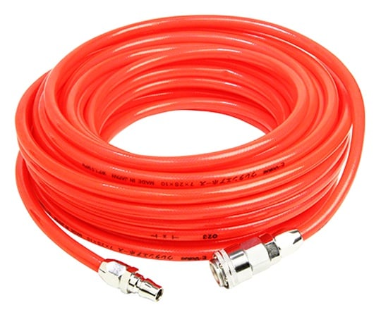 62-2828-92 E-Value ウレタンエアホース クリアレッド 10m EUH-10R