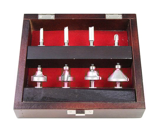 E-Value 超硬ルータービットセット 8本組