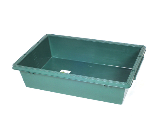 62-2915-97 緑長 プラスチック製トロ舟 大 747mm×475mm×210mm