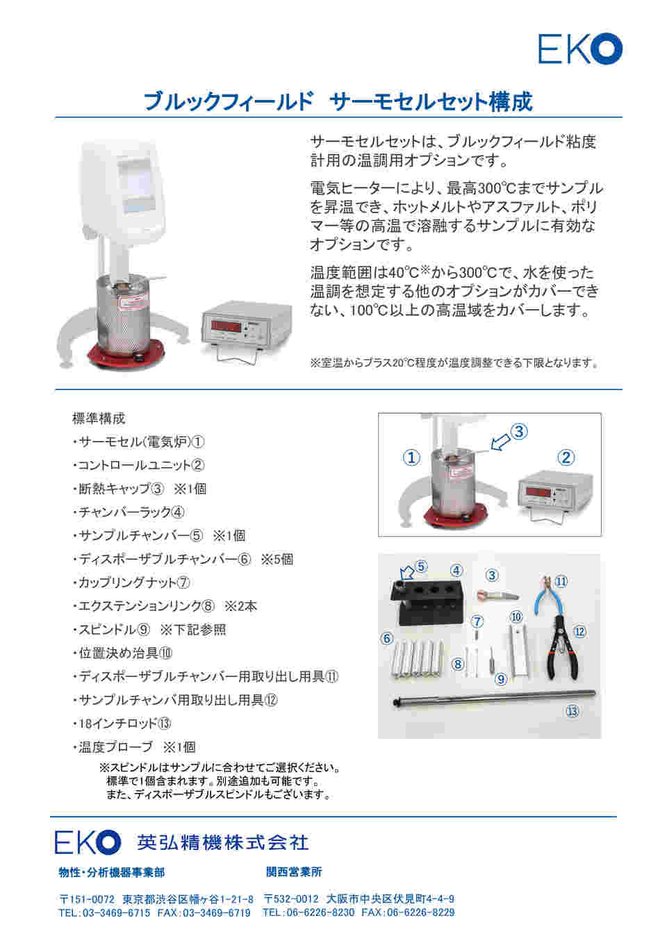 62-2941-58 サーモセルセット HT-110115 ADP 【AXEL】 アズワン