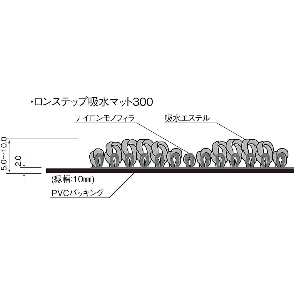 ［取扱停止］ロンステップ吸水マット300 #15(グリーン)　F-125-15-G