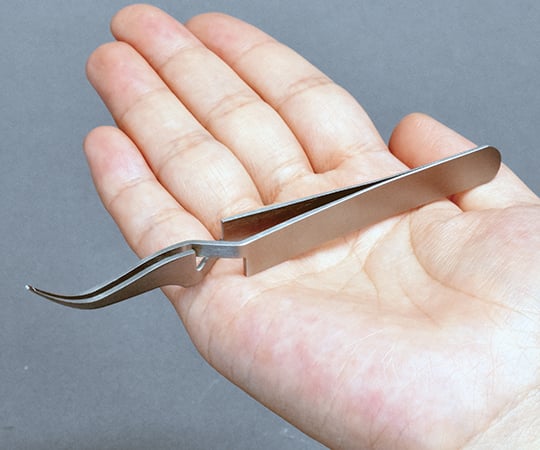 62-2993-62 逆作用ピンセット 全長115mm P-652