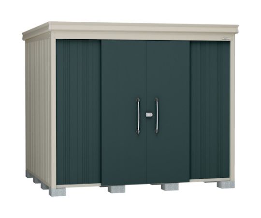 物置ガーデンハウス DM-Z2521棚板付一般型 マカダムグリーン
