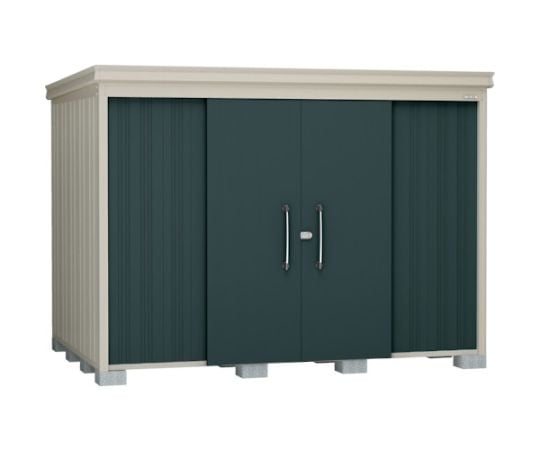 物置ガーデンハウス DM-Z2921棚板付一般型 マカダムグリーン