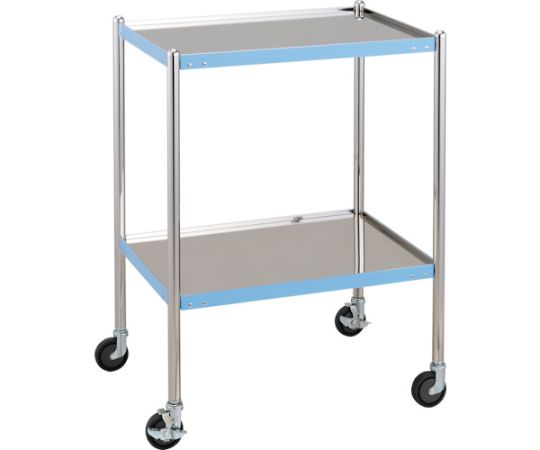 抗菌SUSカラーラインワゴン　450X300　ブルー