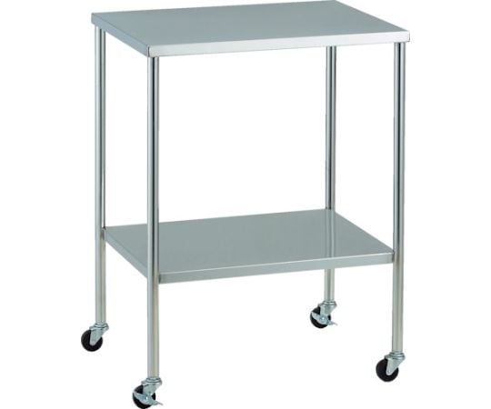 抗菌SUSワゴン　上下フラット　600X450