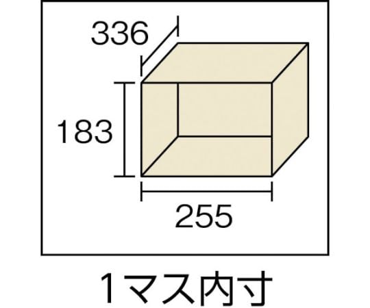 シューズケース24人用　1050X380XH1700　棚付　透明　SC-24WPC-L