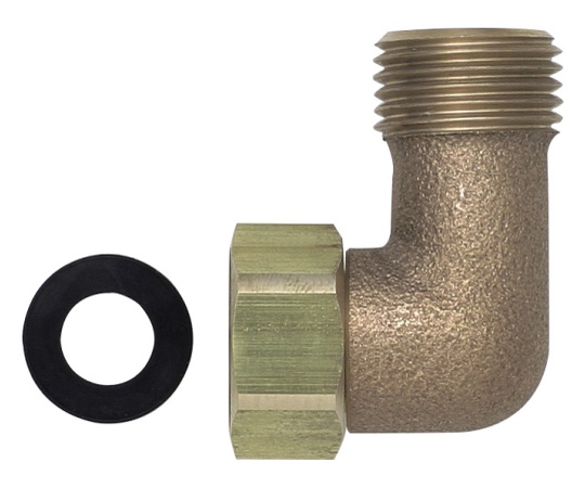 ナット付エルボ