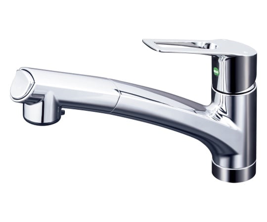 流し台シャワー混合栓eレバー