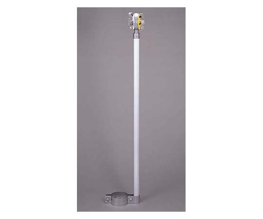 防塵型デリニェーター　防塵レンズφ100両面蛍光アンバークリア　構造物用　鋼管（白）φ38.1×1135mm