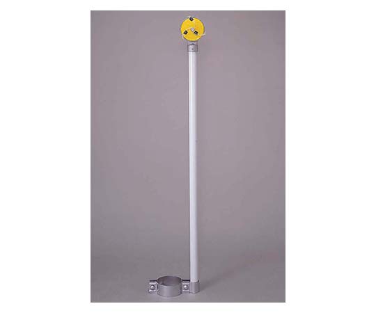 防塵型デリニェーター　防塵レンズφ100片面蛍光アンバークリア　構造物用　鋼管（白）φ38.1×1135mm