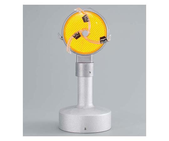 防塵型デリニェーター　防塵レンズφ100片面蛍光アンバークリア　GRキャップ式　アルミGRキャップ（φ139.8用）