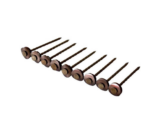 ステンレス連結傘釘パワースクリュー 13×45 ブロンズ 9本×30連入