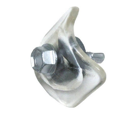 波板専用ビス ポリカ座金 鉄下地用 5X25 クリアー 10本