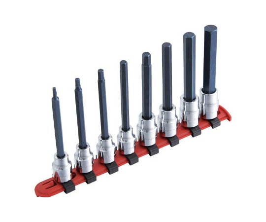 3/8DR.8PC.ロングヘックスビットソケットセット