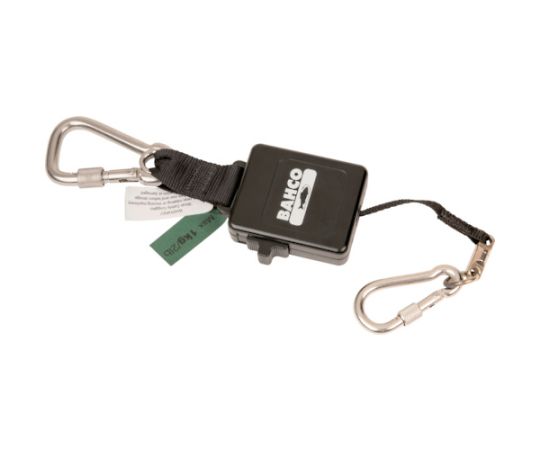 安全ロープ ランヤード 最大長さ1000mm ブラック