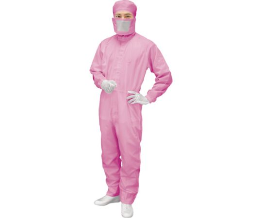 フード付カバーオール-ピンク-M