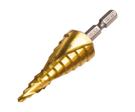 コバルトステップドリル 4～22mmチタンコーティング