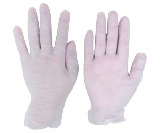 62-3364-19 プラスチック手袋PF M （100枚入） D112-M