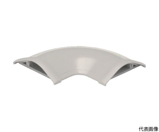 ガードマン2R型付属品　平面マガリ　2号　ミルキーホワイト