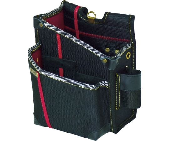 進化ウエストバッグ大　黒/緋　左用