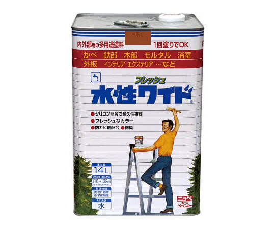 水性フレッシュワイド 14L ライトカーキー