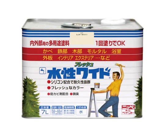 水性フレッシュワイド 7L ミルキーホワイト