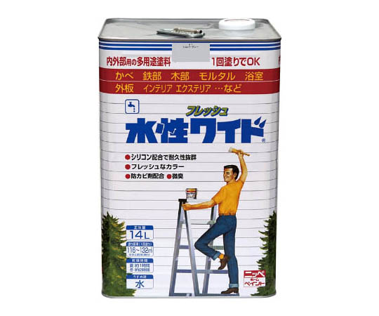 水性フレッシュワイド 14L シルバーグレー