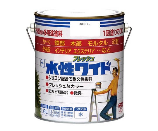 水性フレッシュワイド 1.6L トウメイクリヤー