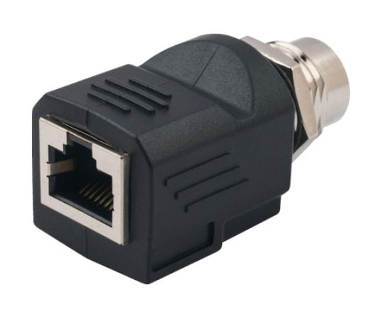 RJ45⇔M12（Dコードタイプ）変換アダプタ