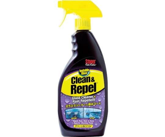 ガラスクリーナー＆撥水コート ストーナー クリーン＆リペル 651ml
