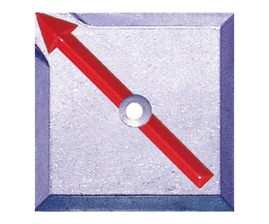 境界用標示板(1穴・貼付用) 10枚入