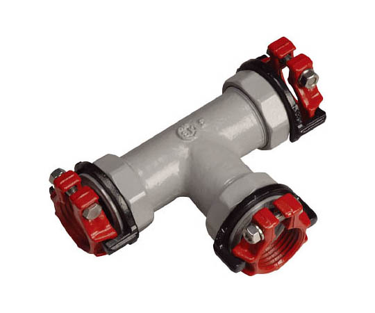 内外面被覆鋼管用継手 SKXナット付チーズD50×D50