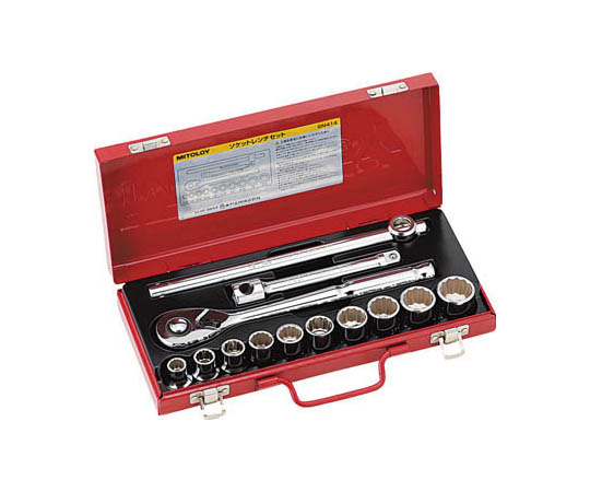 1/2 ソケットレンチセットメタルケースセットinch 10コマ14点